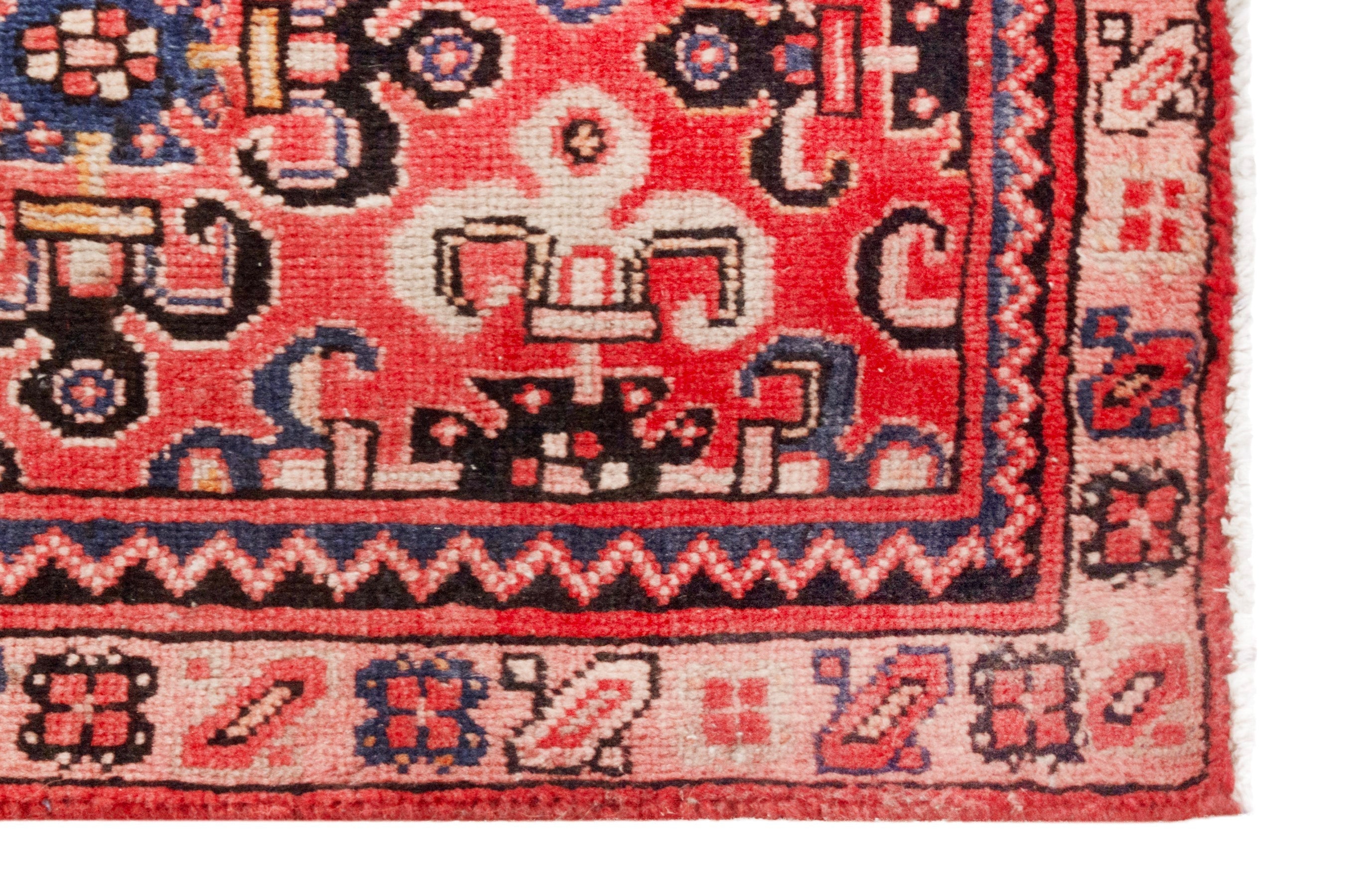Persian Arak runner rug in rust and deep red, view 5 of 18