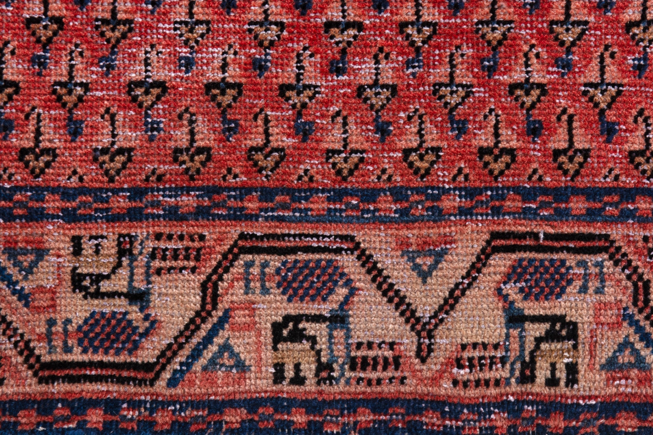 Persian Arak runner rug in deep red and terracotta, view 11 of 18