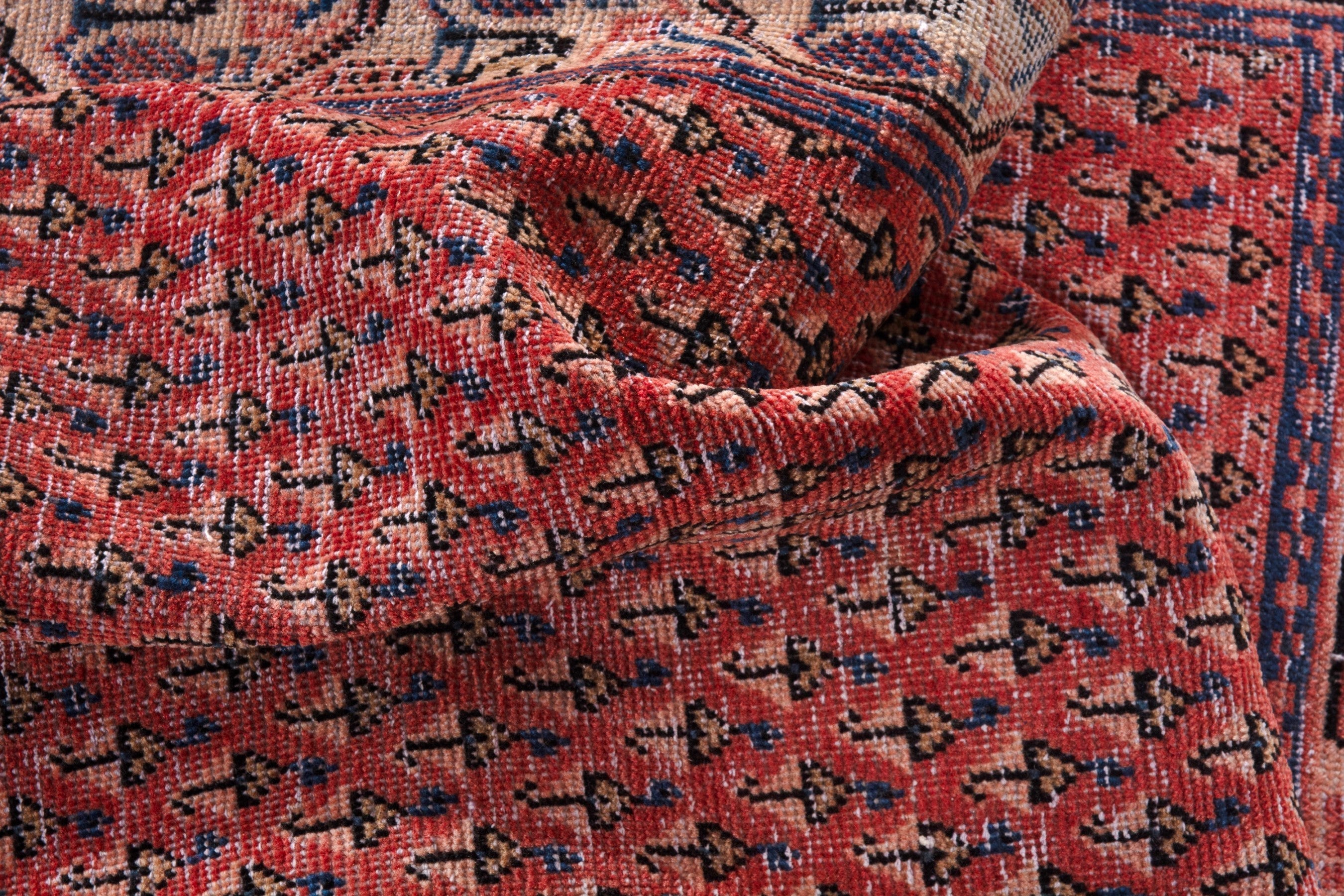 Persian Arak runner rug in deep red and terracotta, view 14 of 18
