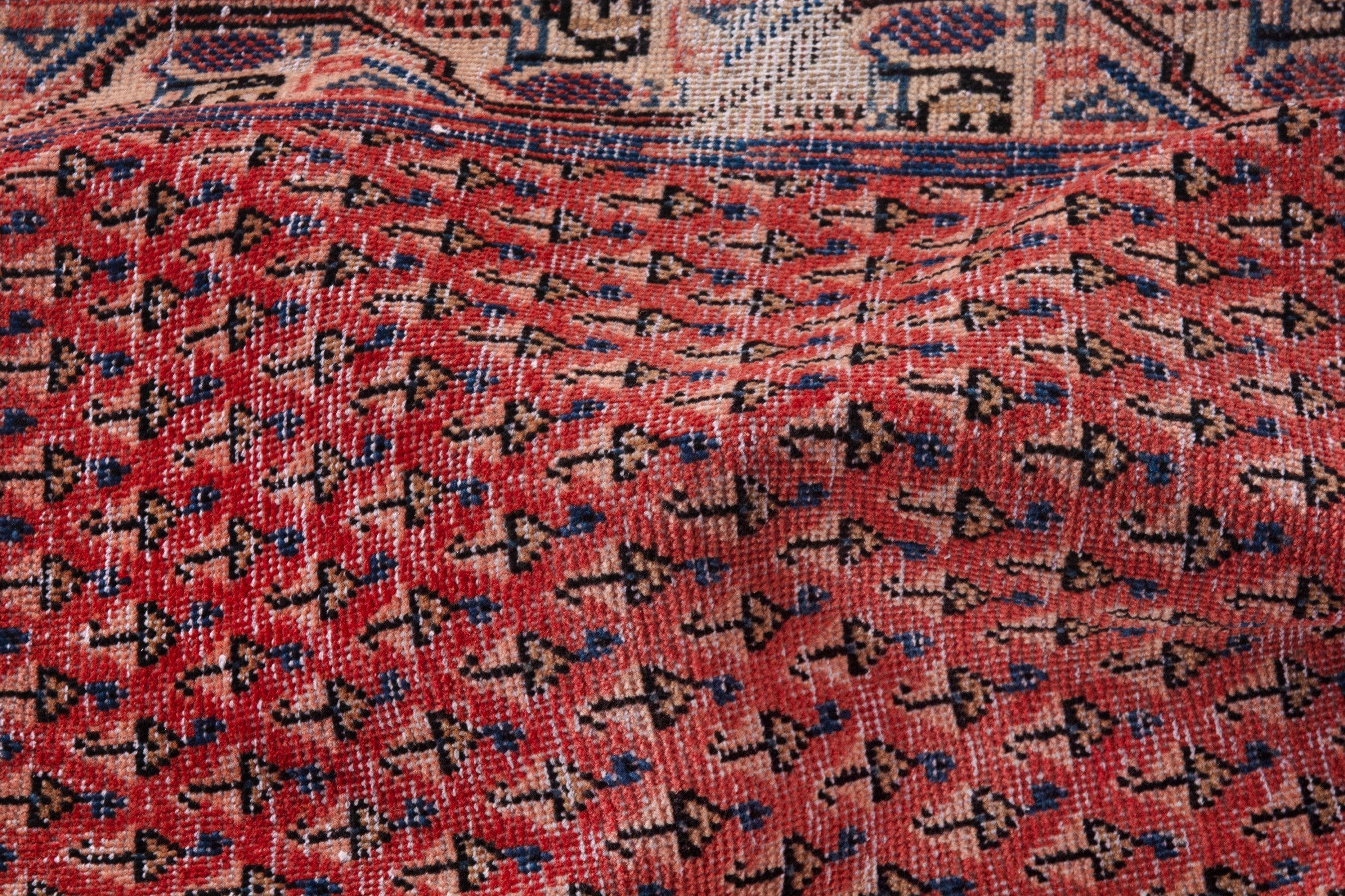 Persian Arak runner rug in deep red and terracotta, view 15 of 18