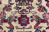 Turkish Anatolian accent rug in cream and faded red, view 6 of 18