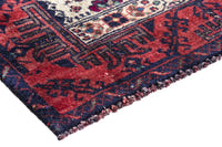 Turkish Anatolian accent rug in cream and faded red, view 15 of 18
