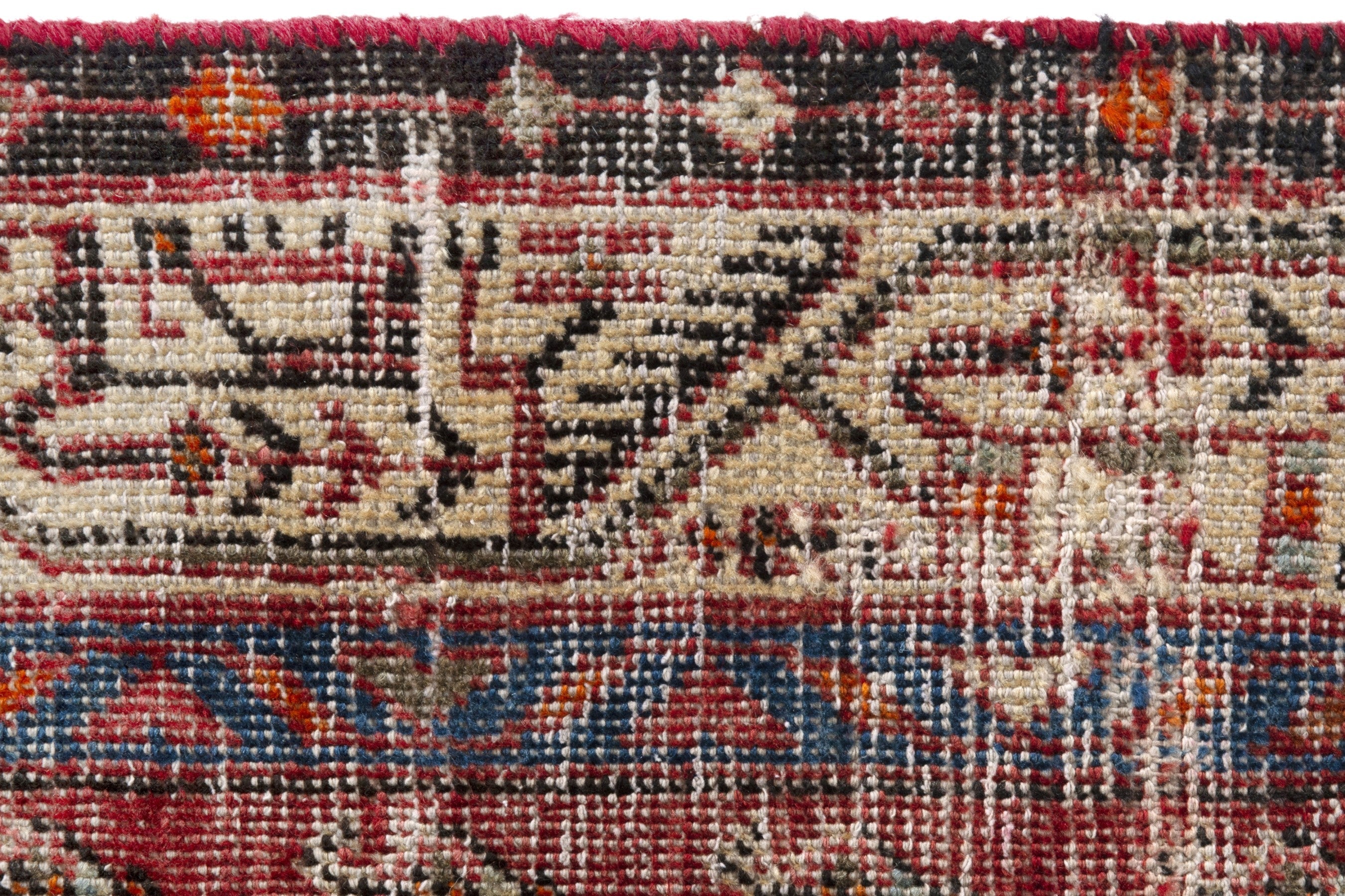Persian Mahal runner rug in rust and cream, view 13 of 19
