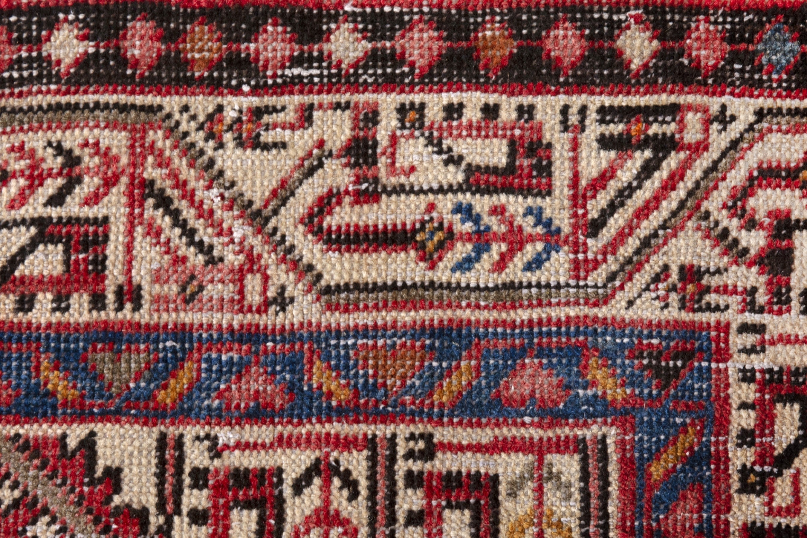 Persian Mahal runner rug in rust and cream, view 15 of 19