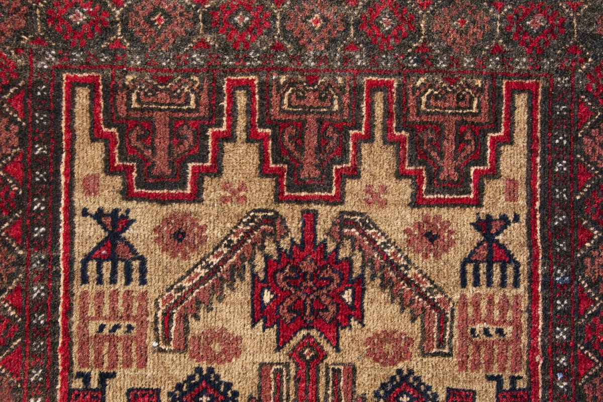 2965, Persian Baluch Runner Rug