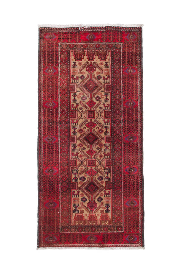 2965, Persian Baluch Runner Rug