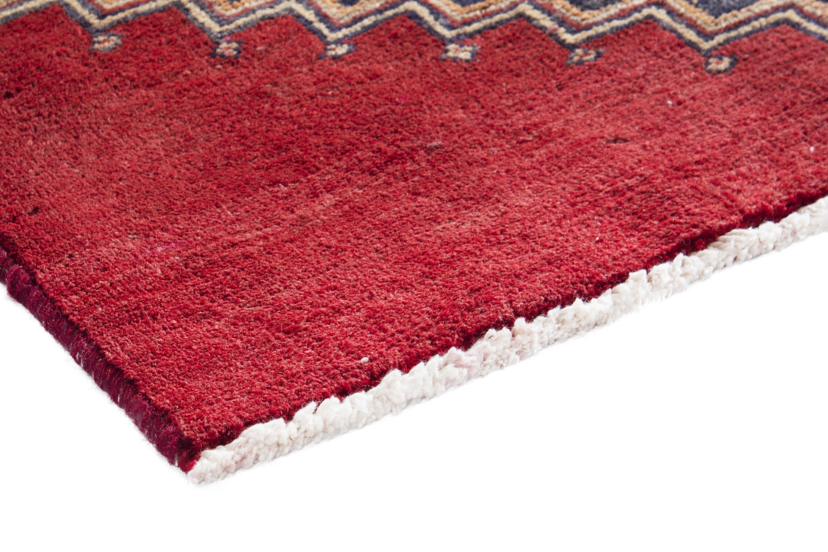 Persian Ardabil runner rug in deep red and terracotta, view 4 of 17