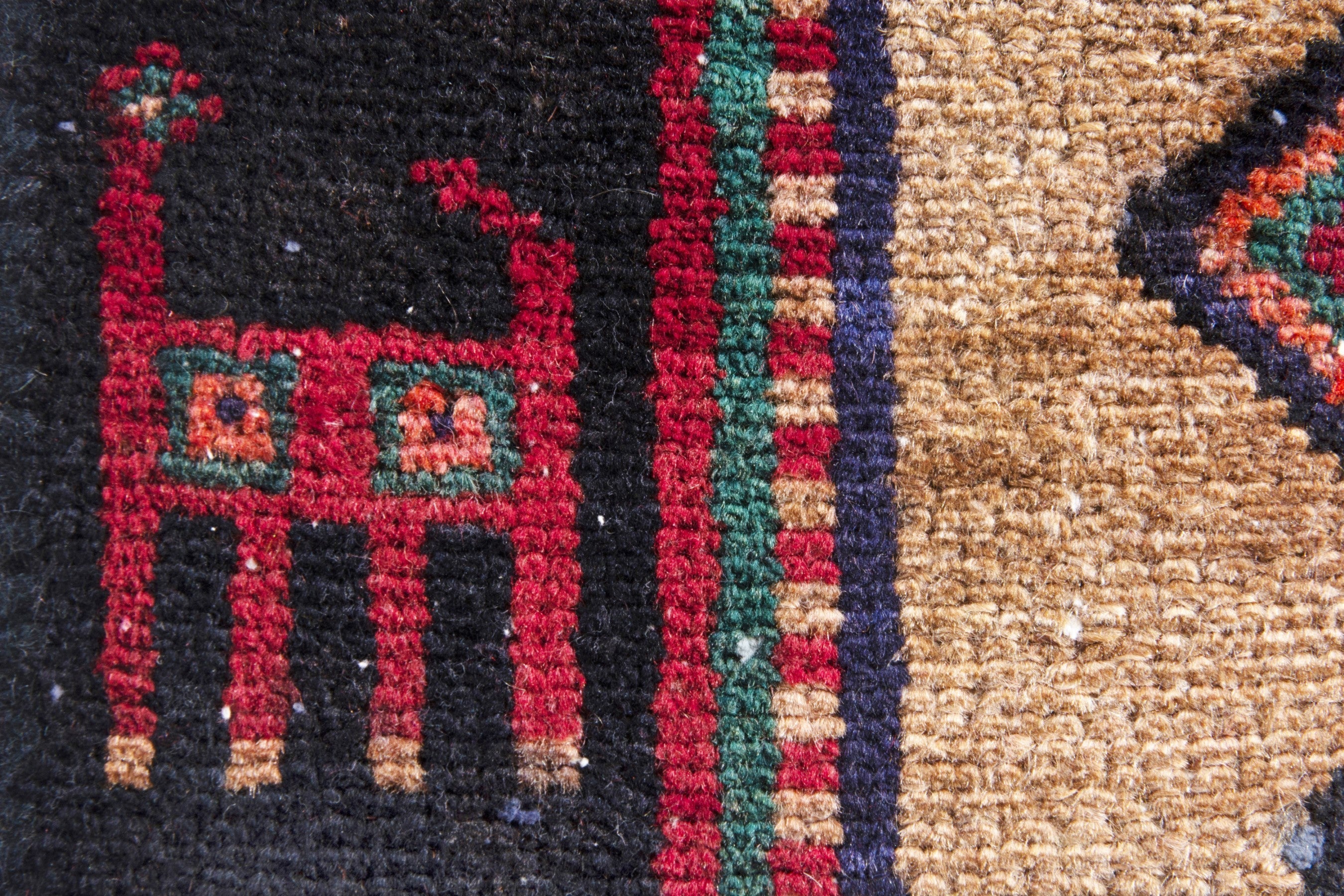 Persian Hamedan runner rug in burgundy and deep red, view 15 of 20