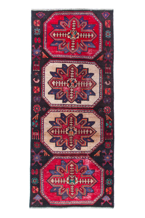 2996, Persian Hamadan Runner Rug