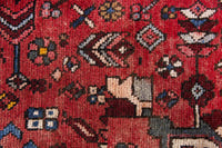 Turkish Anatolian runner rug in deep red and cream, view 4 of 16