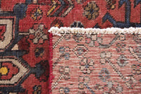 Turkish Anatolian runner rug in deep red and cream, view 8 of 16