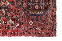 Turkish Anatolian runner rug in deep red and cream, view 11 of 16