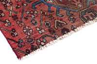 Turkish Anatolian runner rug in deep red and cream, view 12 of 16
