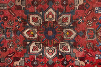 Turkish Anatolian runner rug in deep red and cream, view 16 of 16