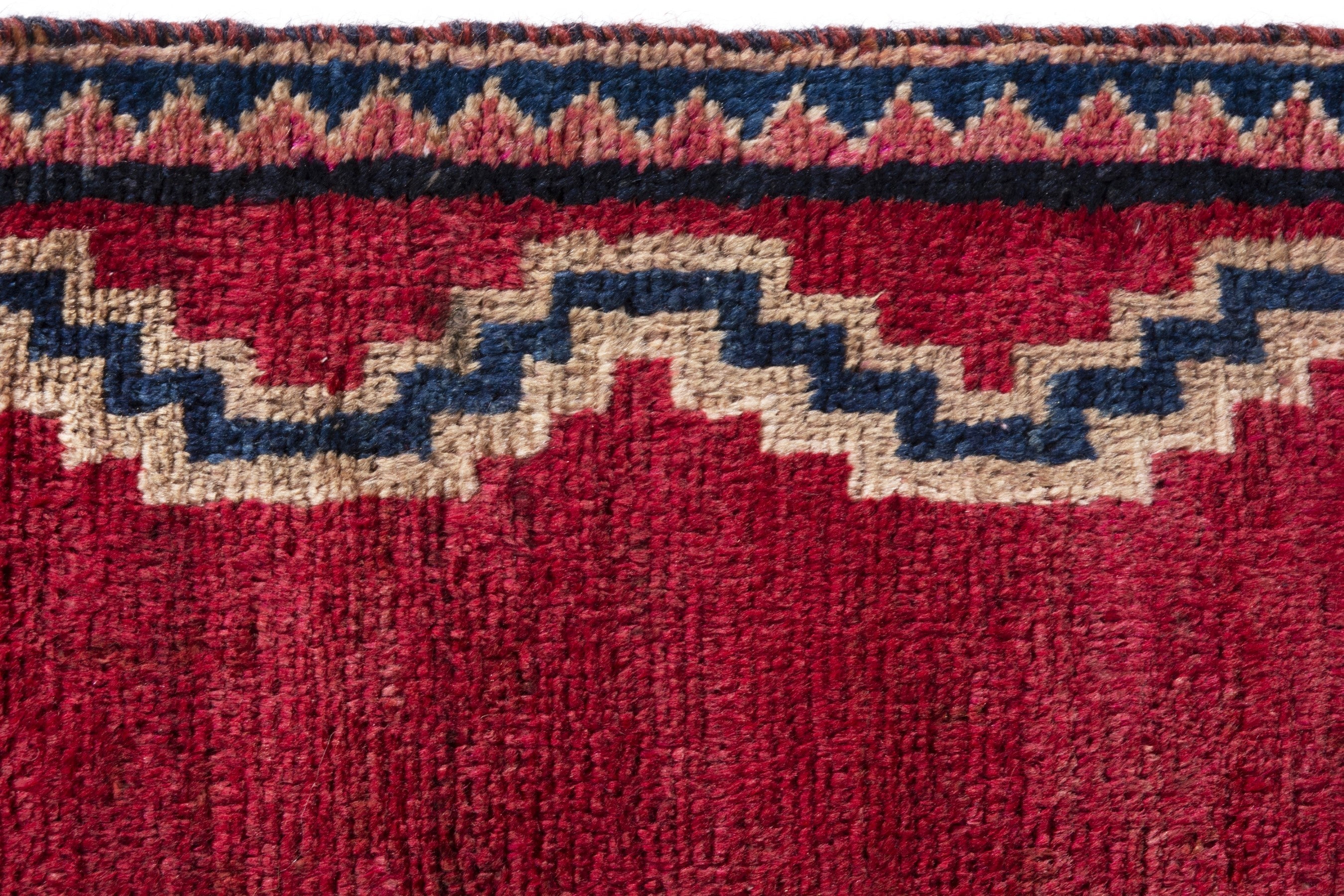 Persian Lori runner rug in deep red and navy, view 11 of 19