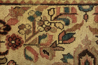Turkish Anatolian area rug in tan and dark brown, view 4 of 19
