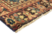Turkish Anatolian area rug in tan and dark brown, view 16 of 19