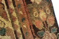 Turkish Anatolian area rug in tan and dark brown, view 17 of 19