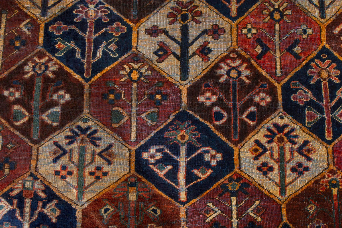 3070, Persian Bakhtiari Runner Rug