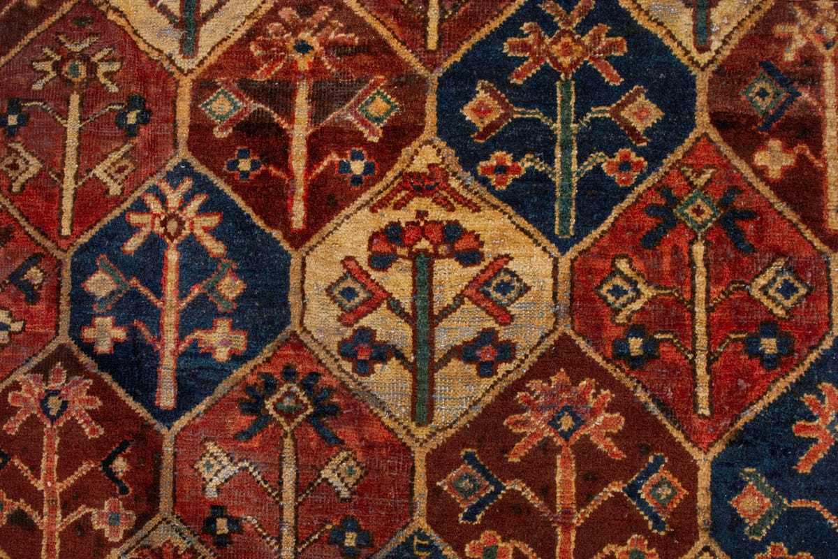 3070, Persian Bakhtiari Runner Rug