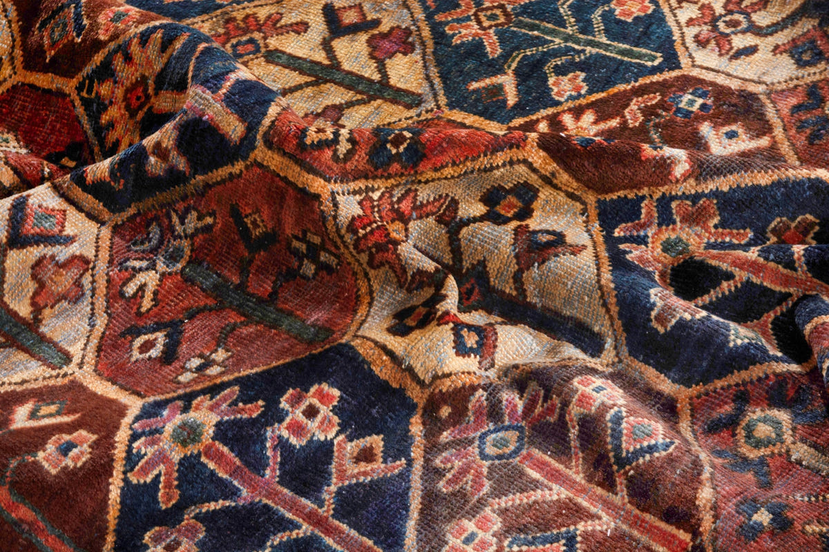 3070, Persian Bakhtiari Runner Rug
