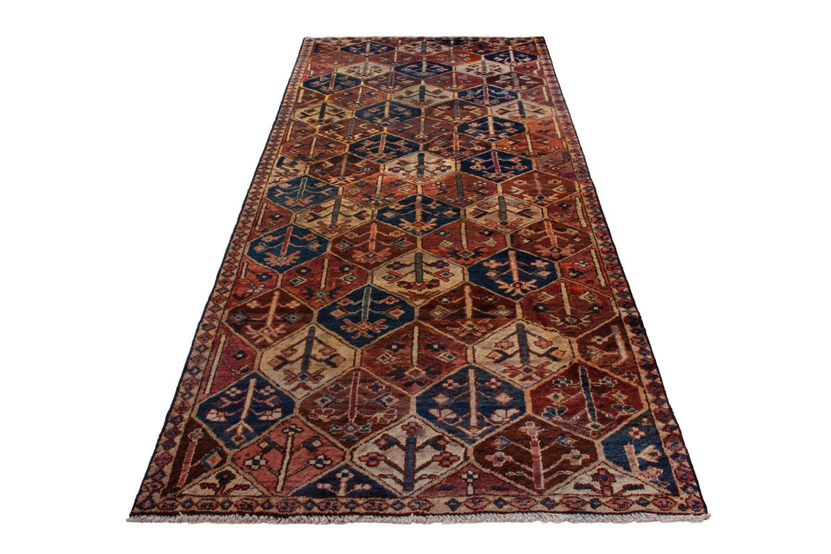 3070, Persian Bakhtiari Runner Rug