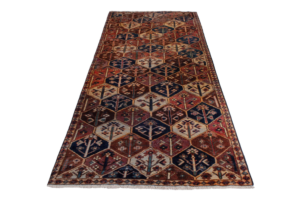 3070, Persian Bakhtiari Runner Rug