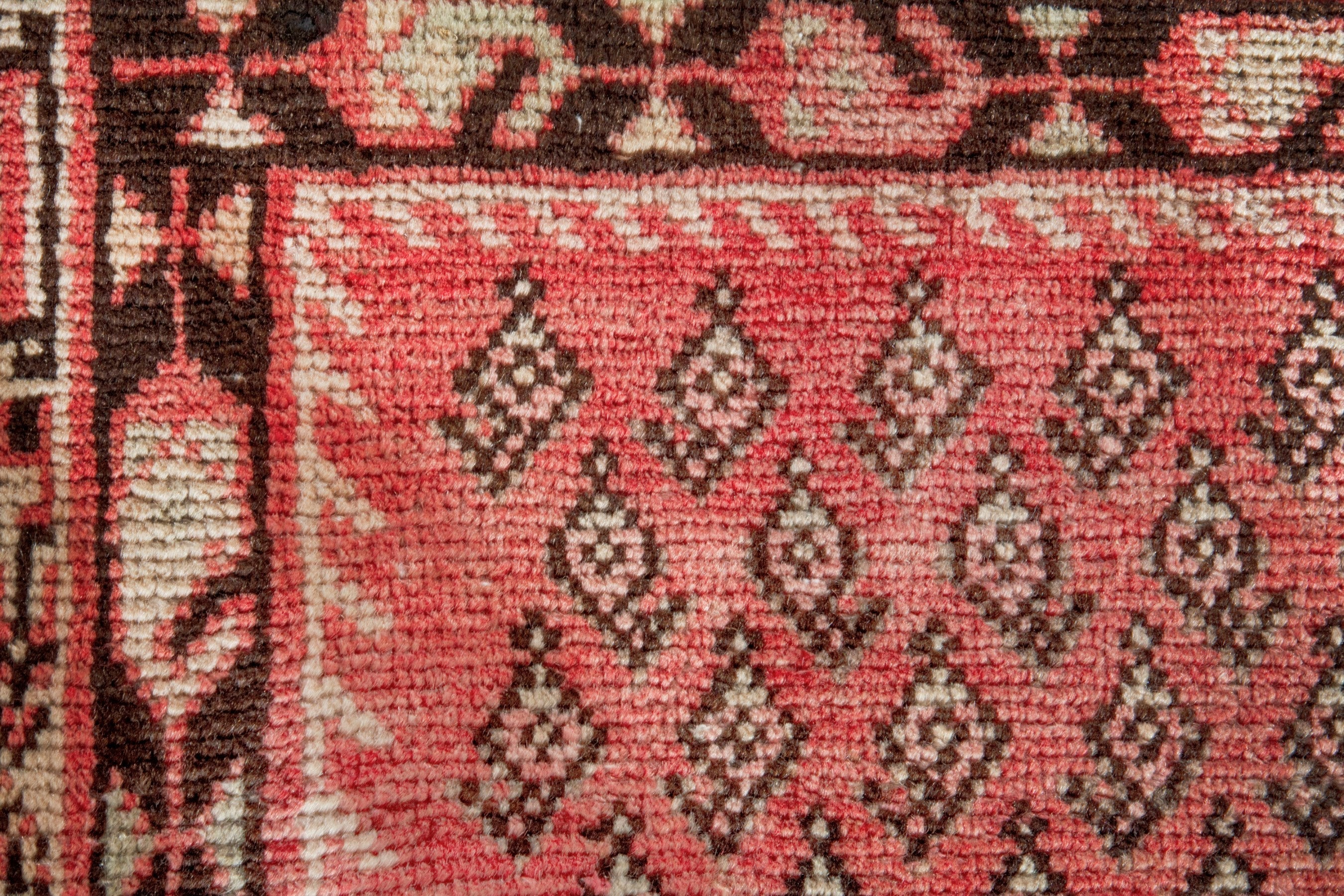 Persian Arak runner rug in rust and deep red, view 13 of 18