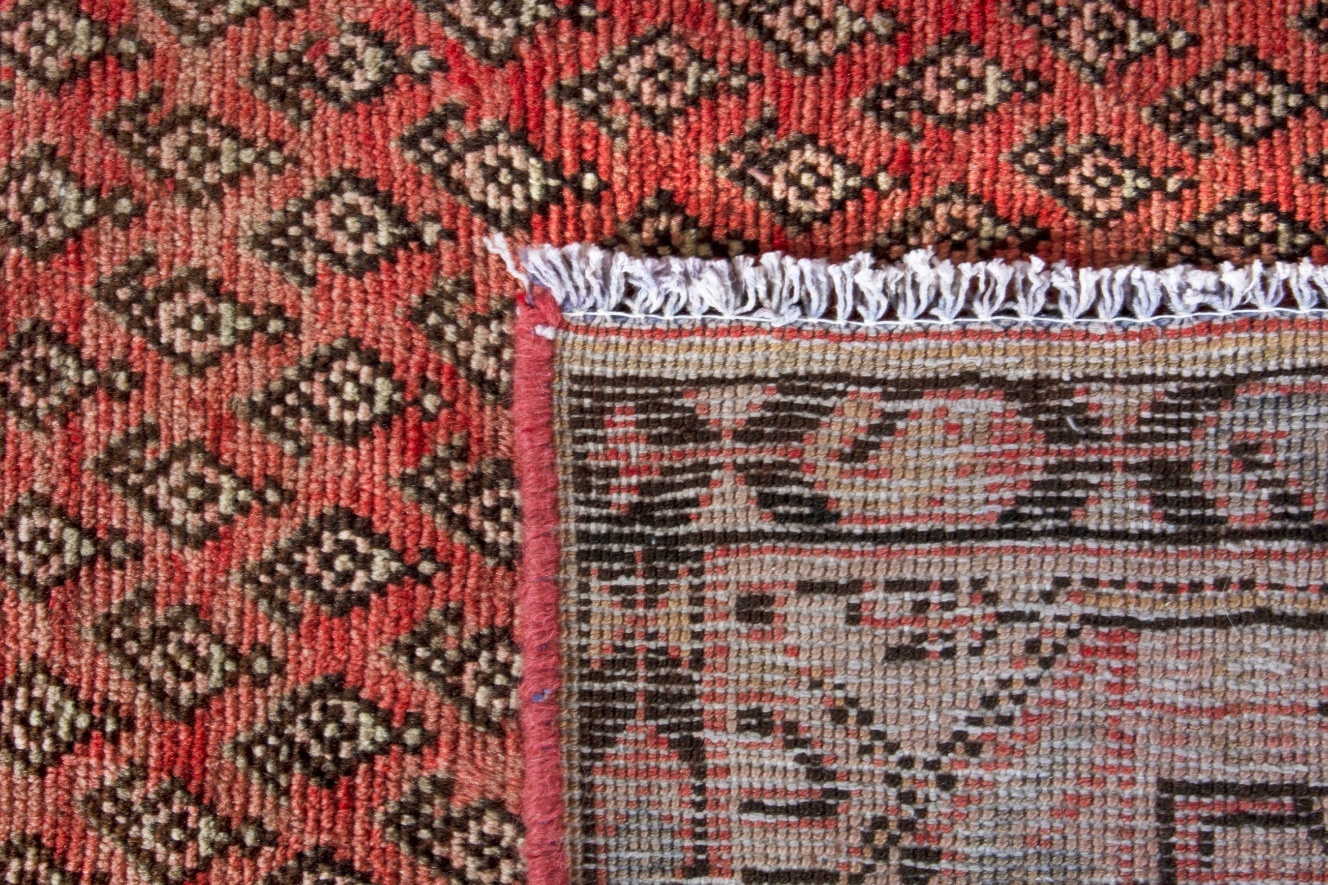 Persian Arak runner rug in rust and deep red, view 18 of 18