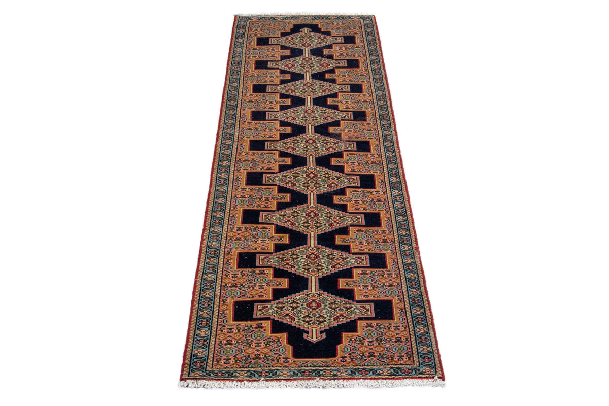 3128, Persian Sanandaj Runner Rug