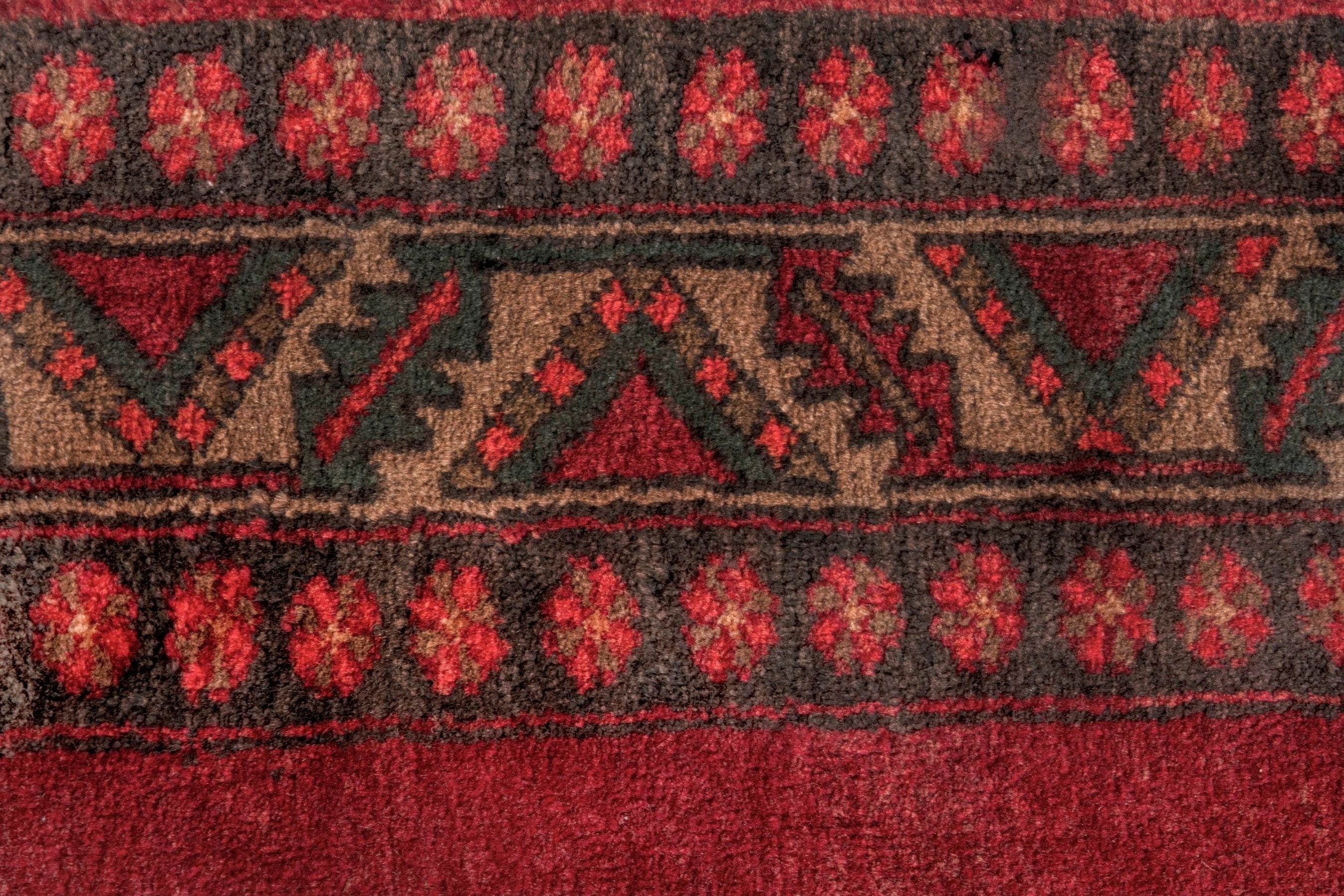 Persian Azerbaijan runner rug in deep red and burgundy, view 19 of 27