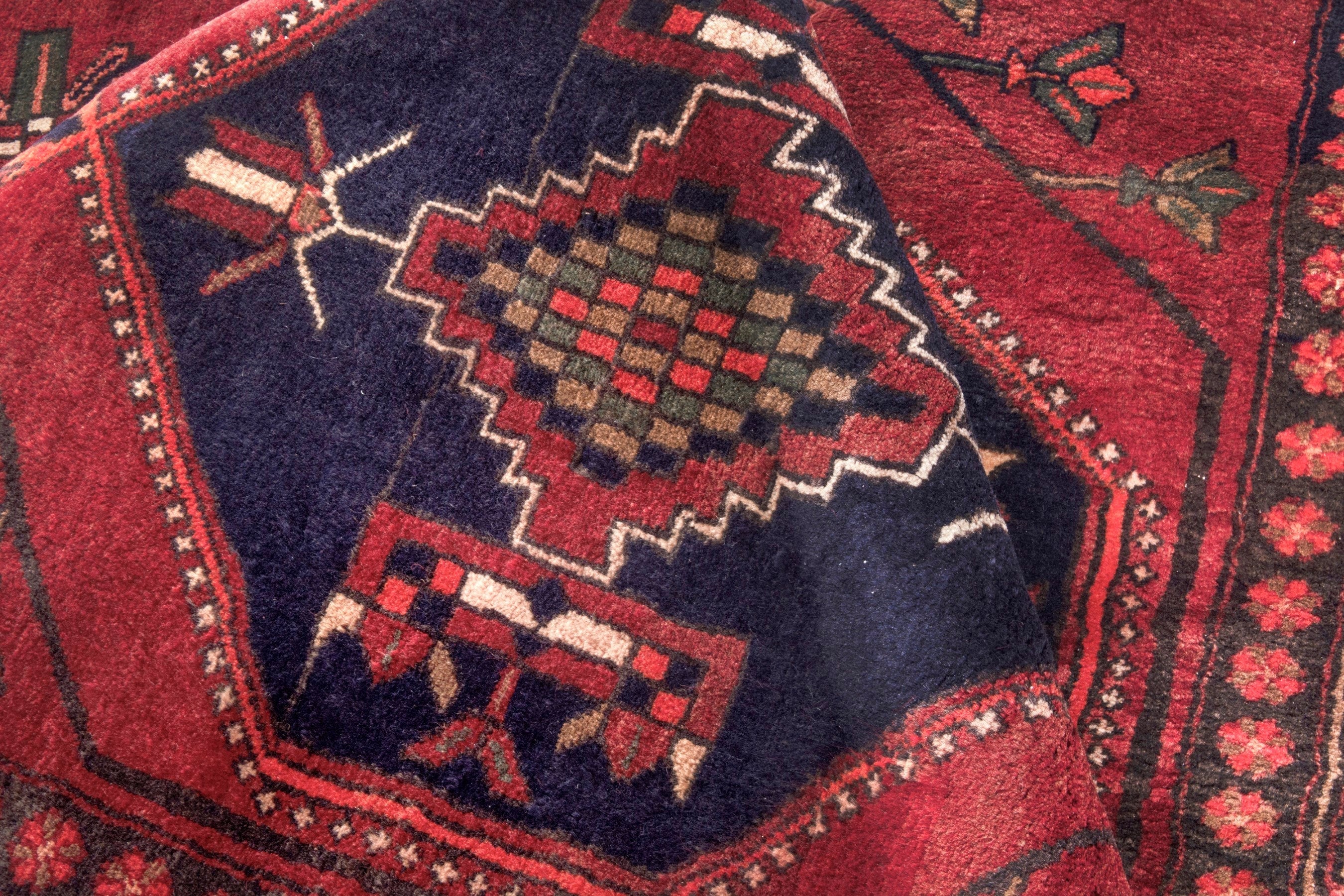 Persian Azerbaijan runner rug in deep red and burgundy, view 25 of 27