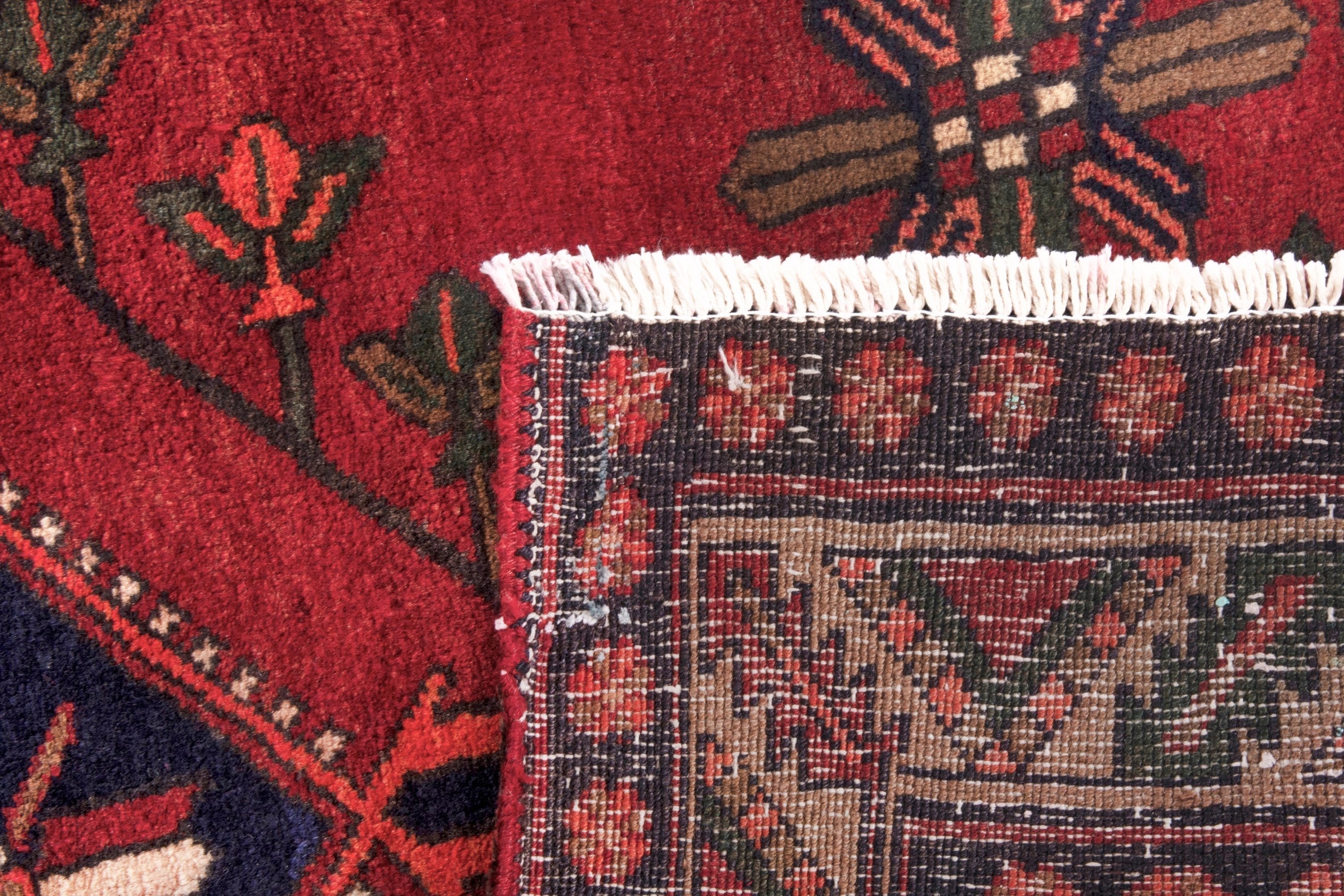 Persian Azerbaijan runner rug in deep red and burgundy, view 27 of 27