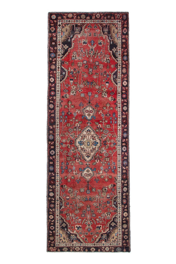 3163, Persian Hamadan Runner Rug