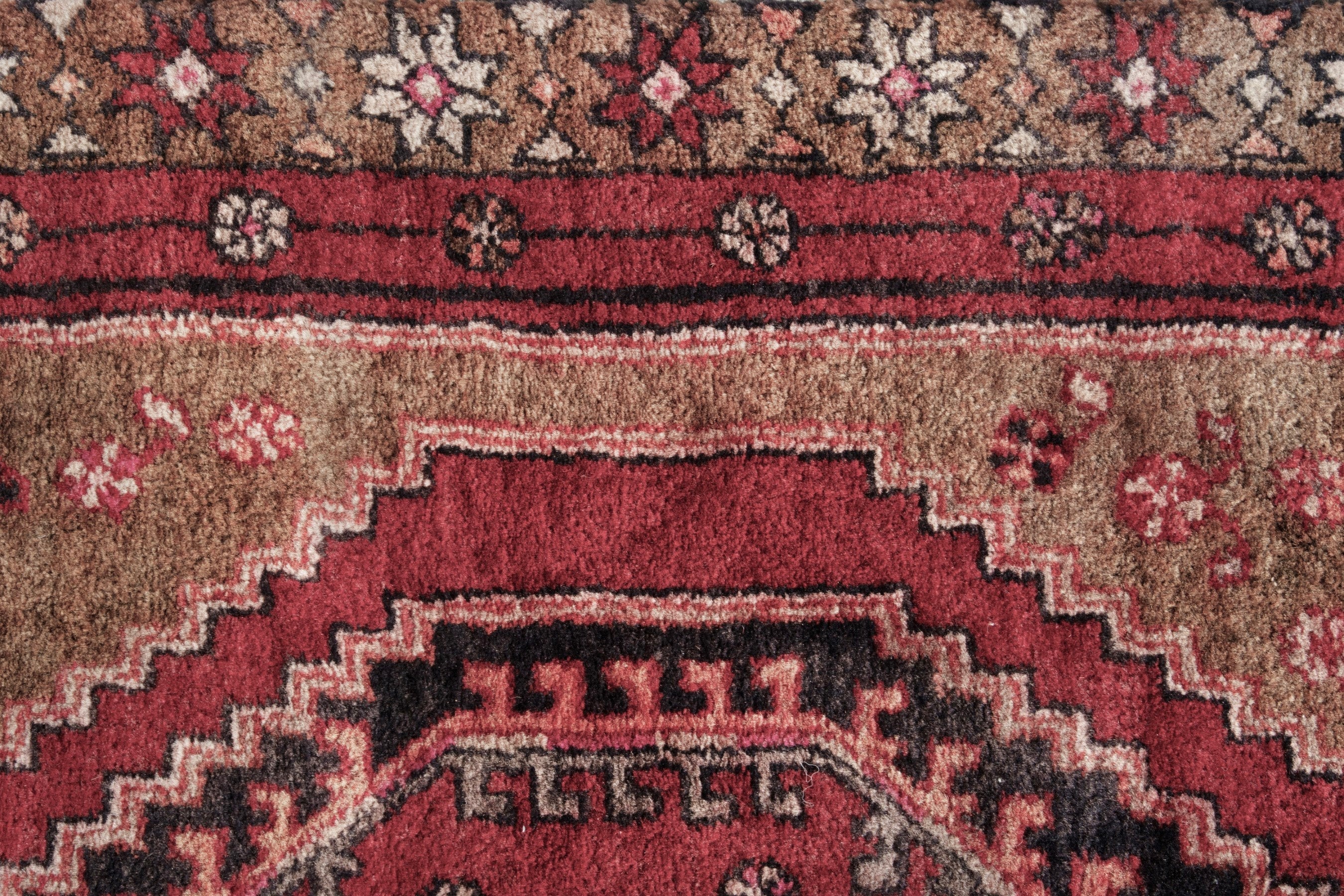Persian Azerbaijan runner rug in deep red and ochre, view 11 of 17