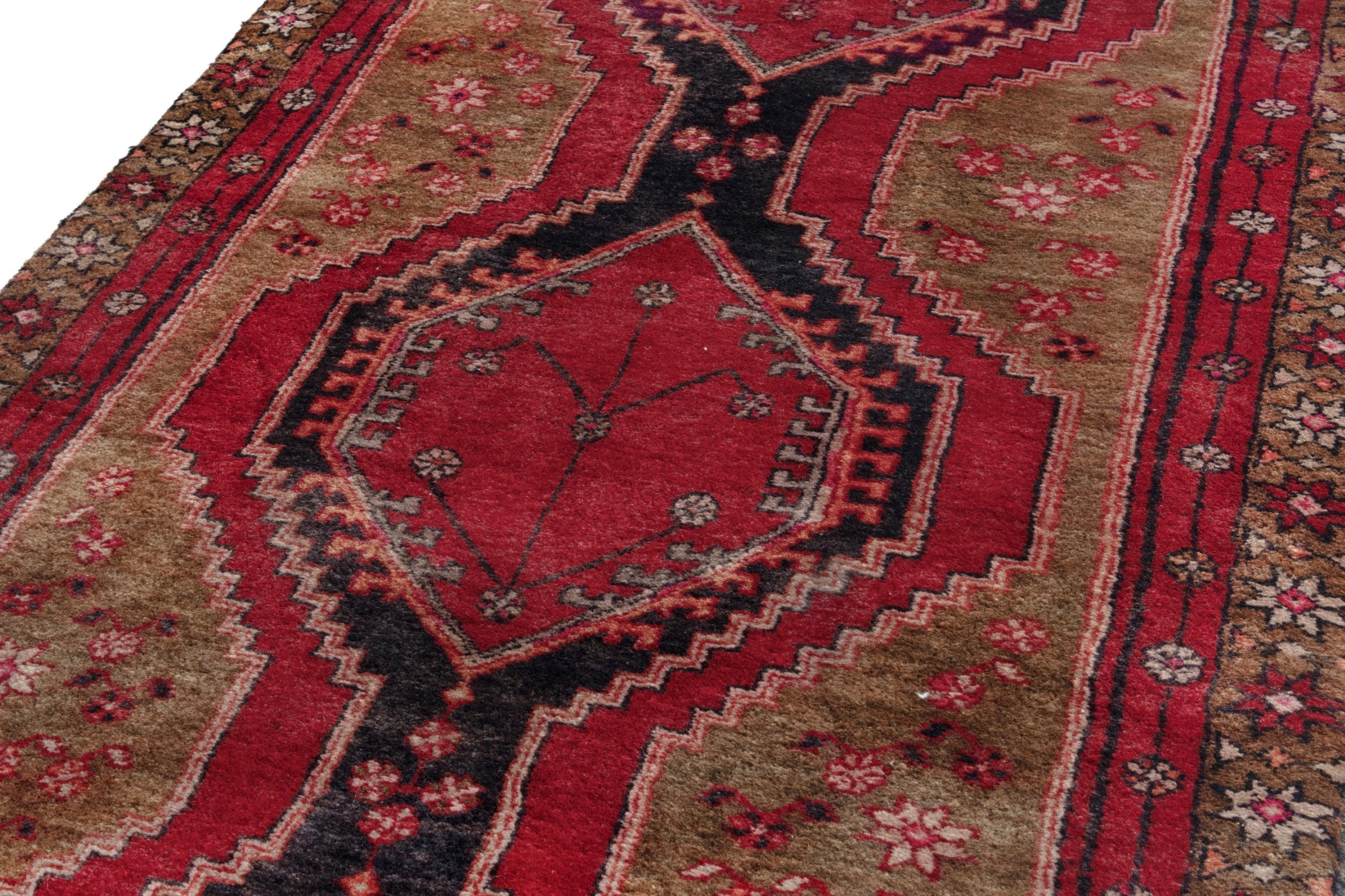 Persian Azerbaijan runner rug in deep red and ochre, view 7 of 17