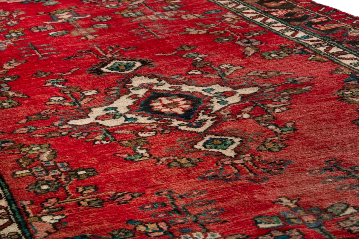 3187, Persian Hamadan Runner Rug