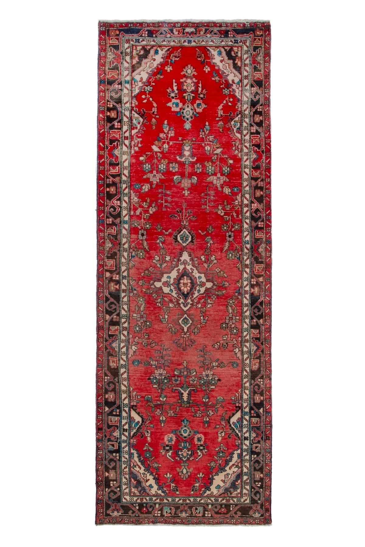 3187, Persian Hamadan Runner Rug