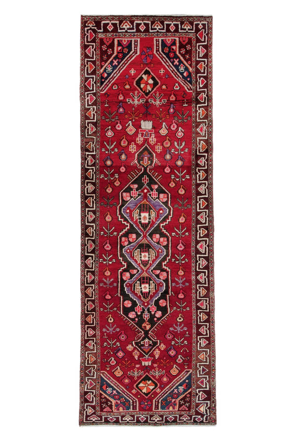 3189, Persian Hamadan Runner Rug