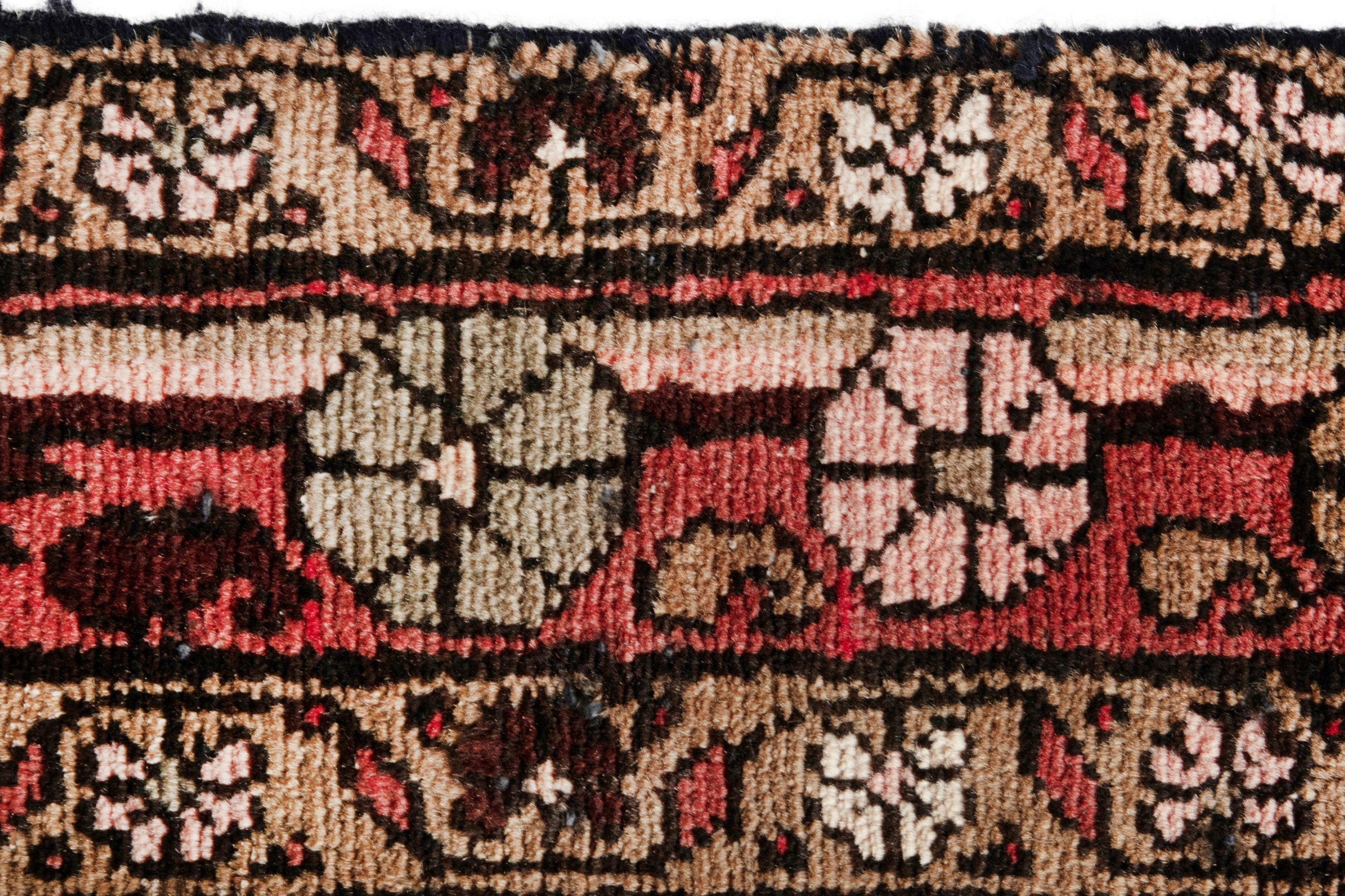 Persian Hamedan runner rug in deep red and terracotta, view 11 of 17