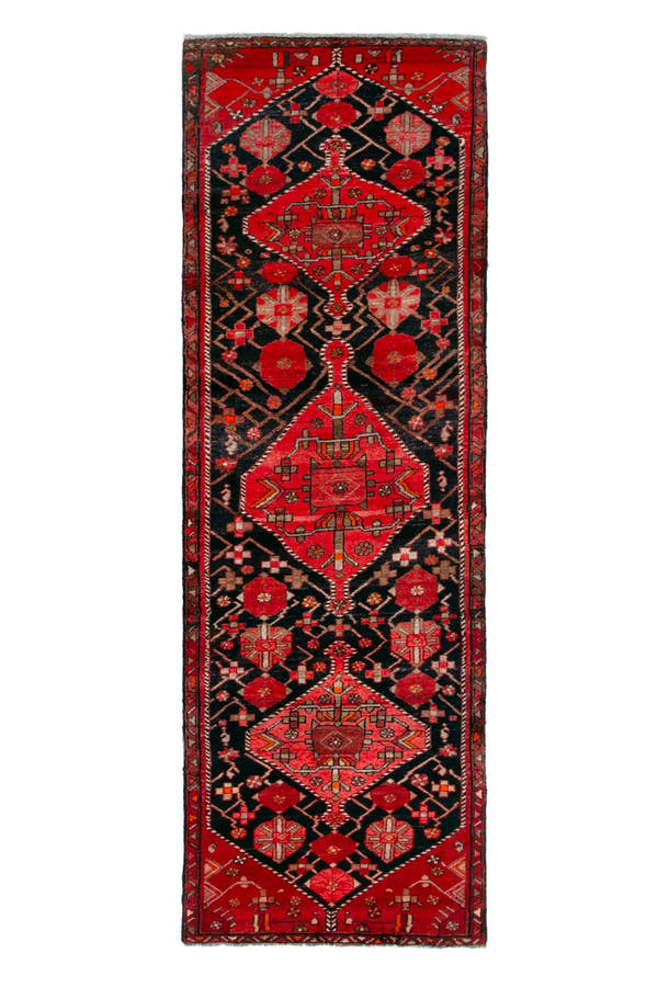 3198, Persian Hamadan Runner Rug