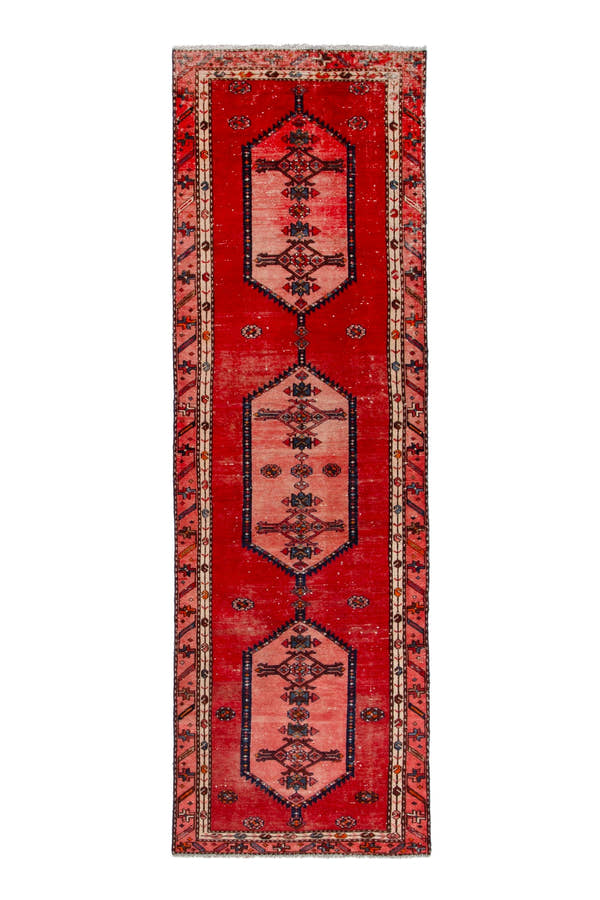 3218, Persian Hamadan Runner Rug