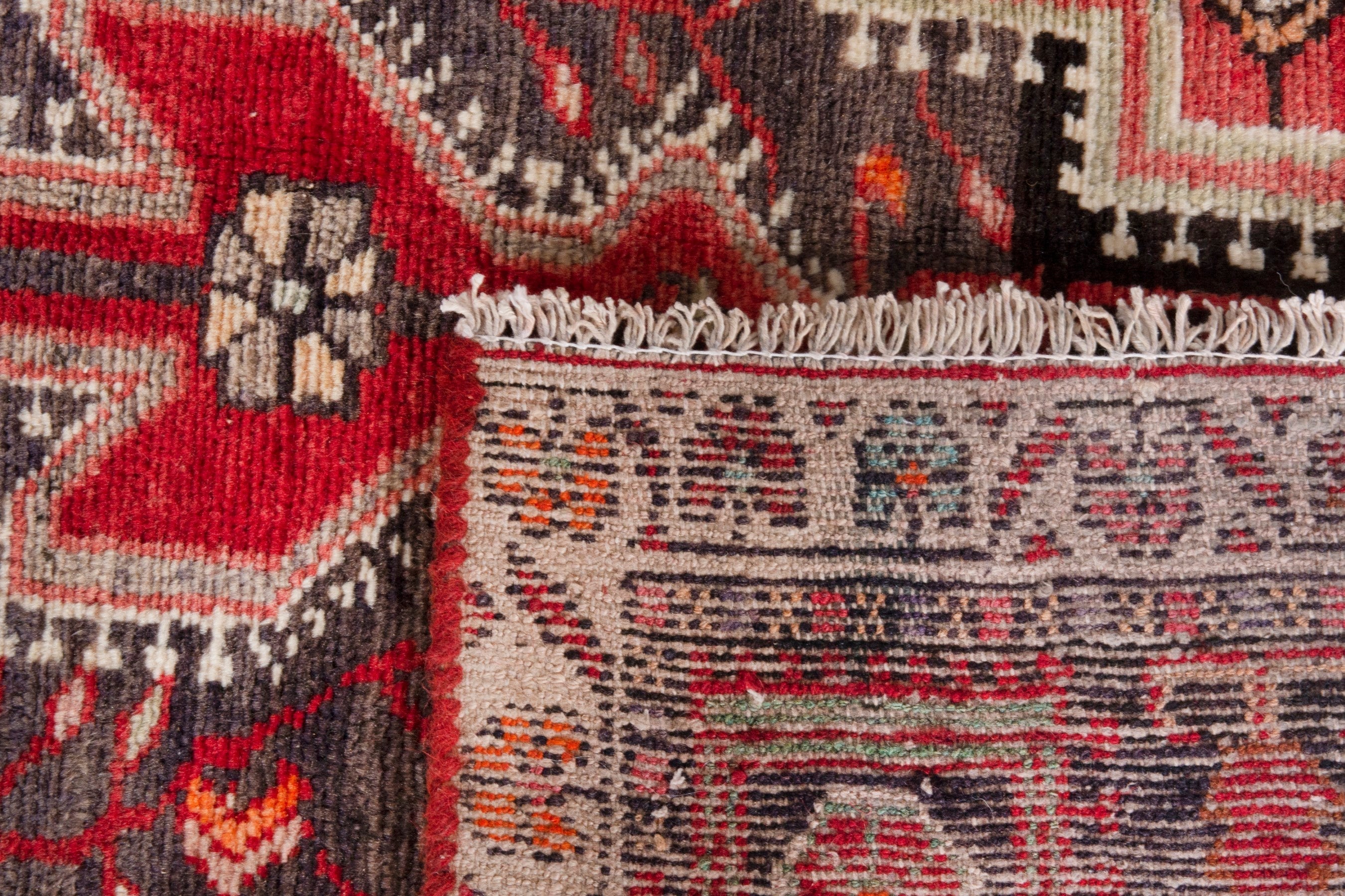 Persian Toyserkan area rug in deep red and cream, view 21 of 21