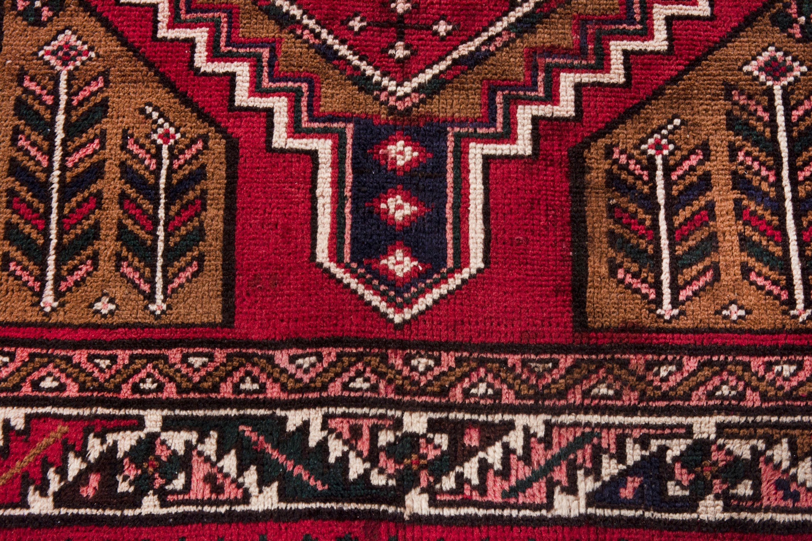 Persian Azerbaijan runner rug in burgundy and deep red, view 13 of 21