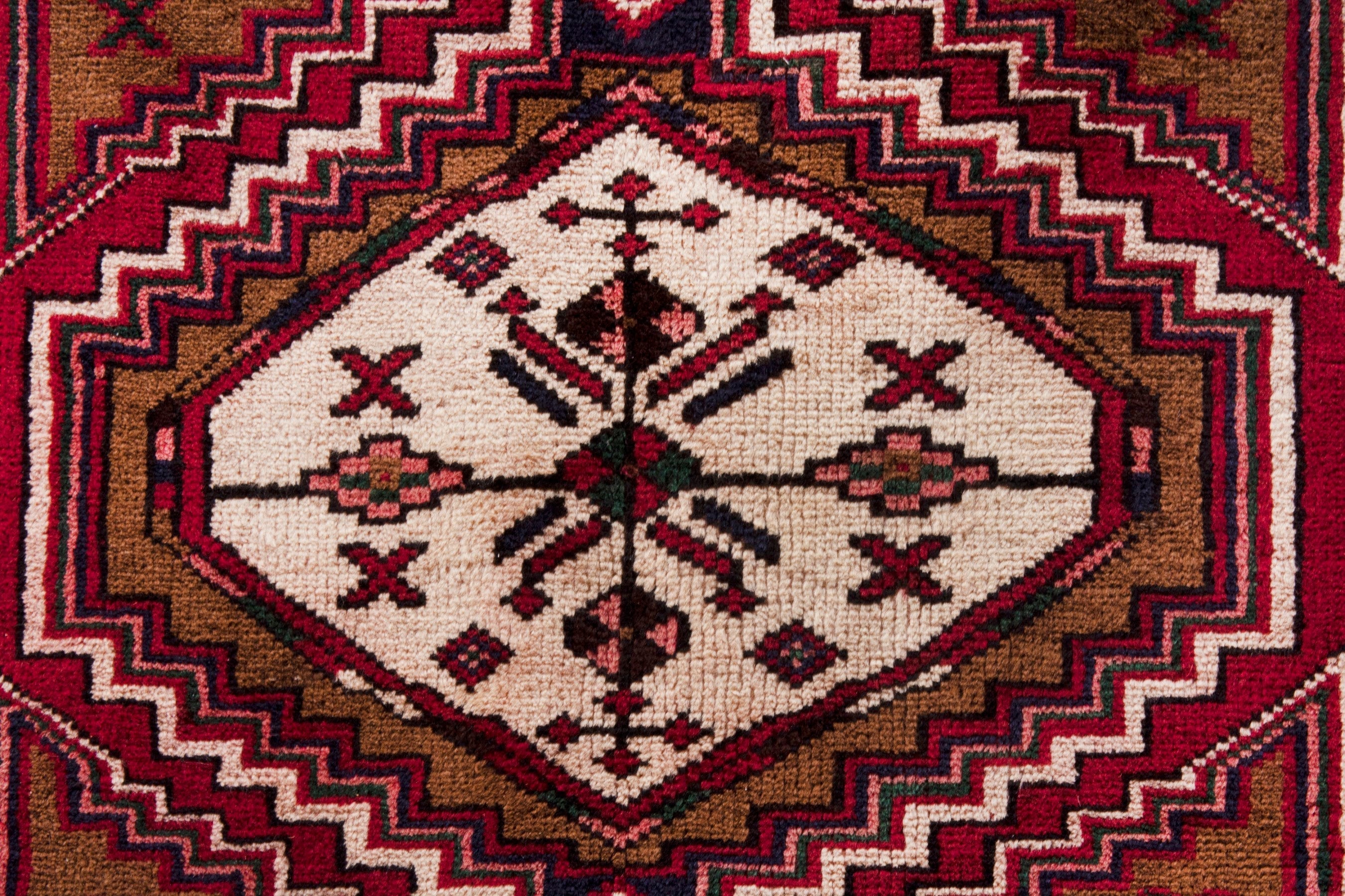 Persian Azerbaijan runner rug in burgundy and deep red, view 14 of 21