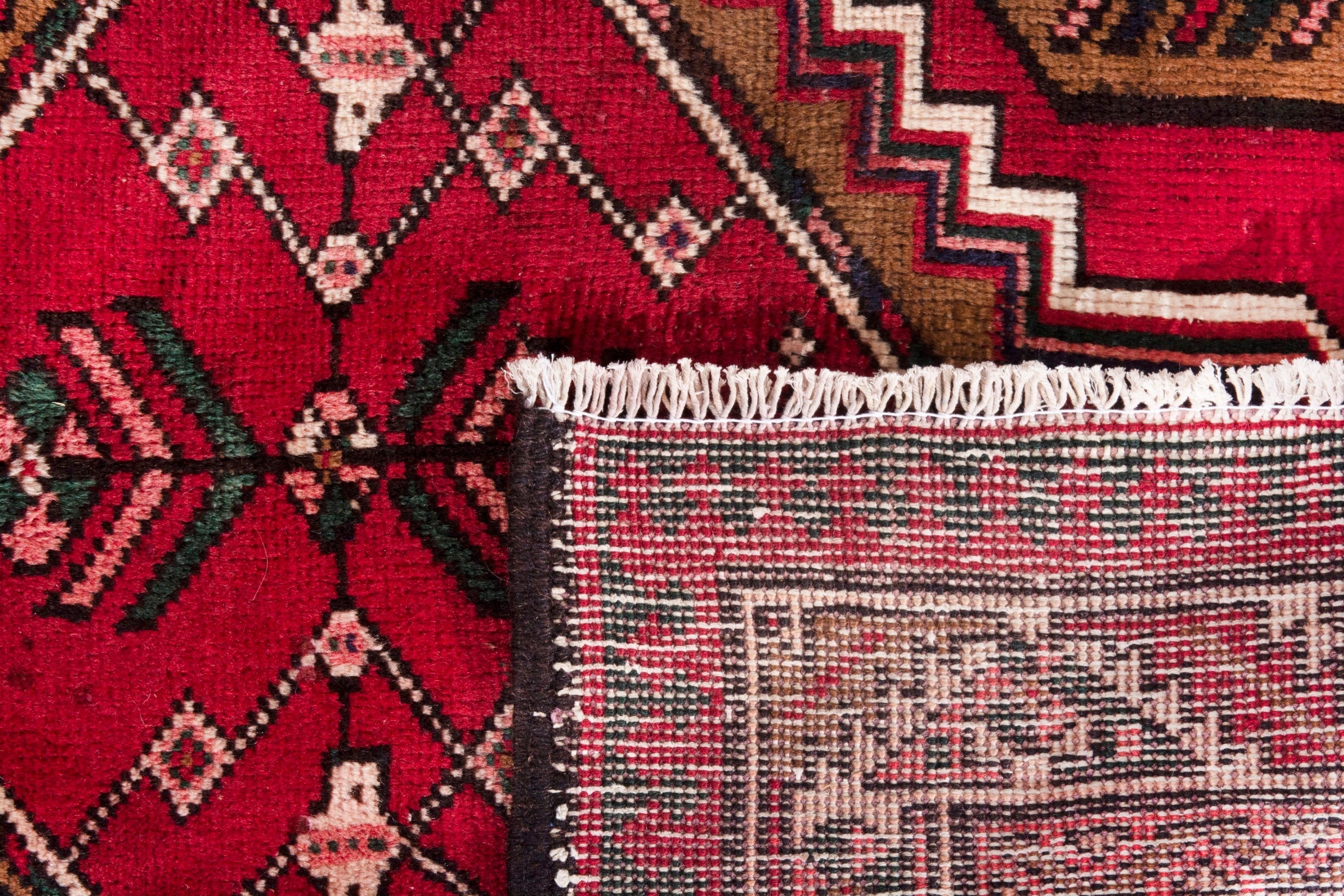 Persian Azerbaijan runner rug in burgundy and deep red, view 21 of 21
