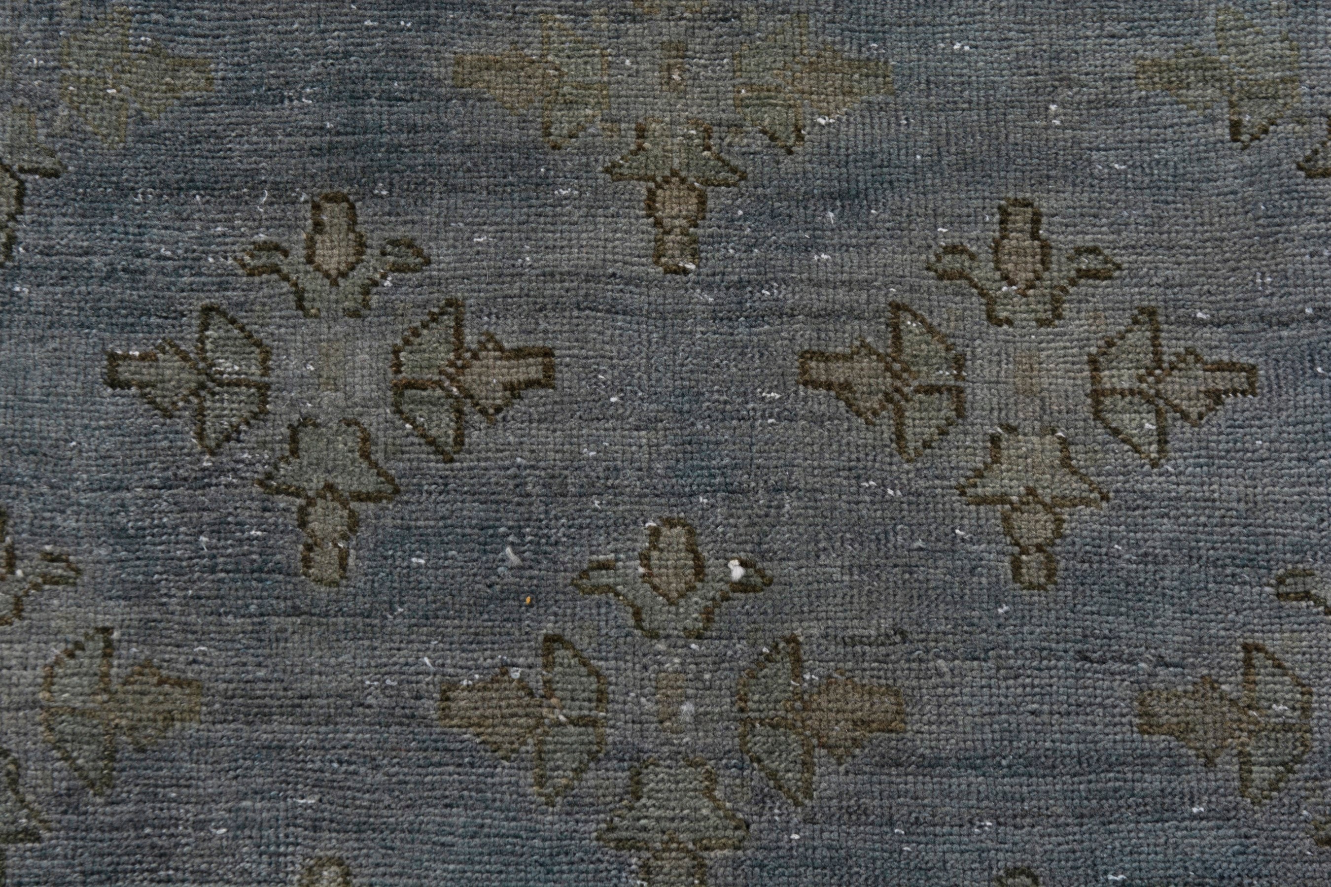 Persian Lori area rug in slate blue and terracotta, view 16 of 21