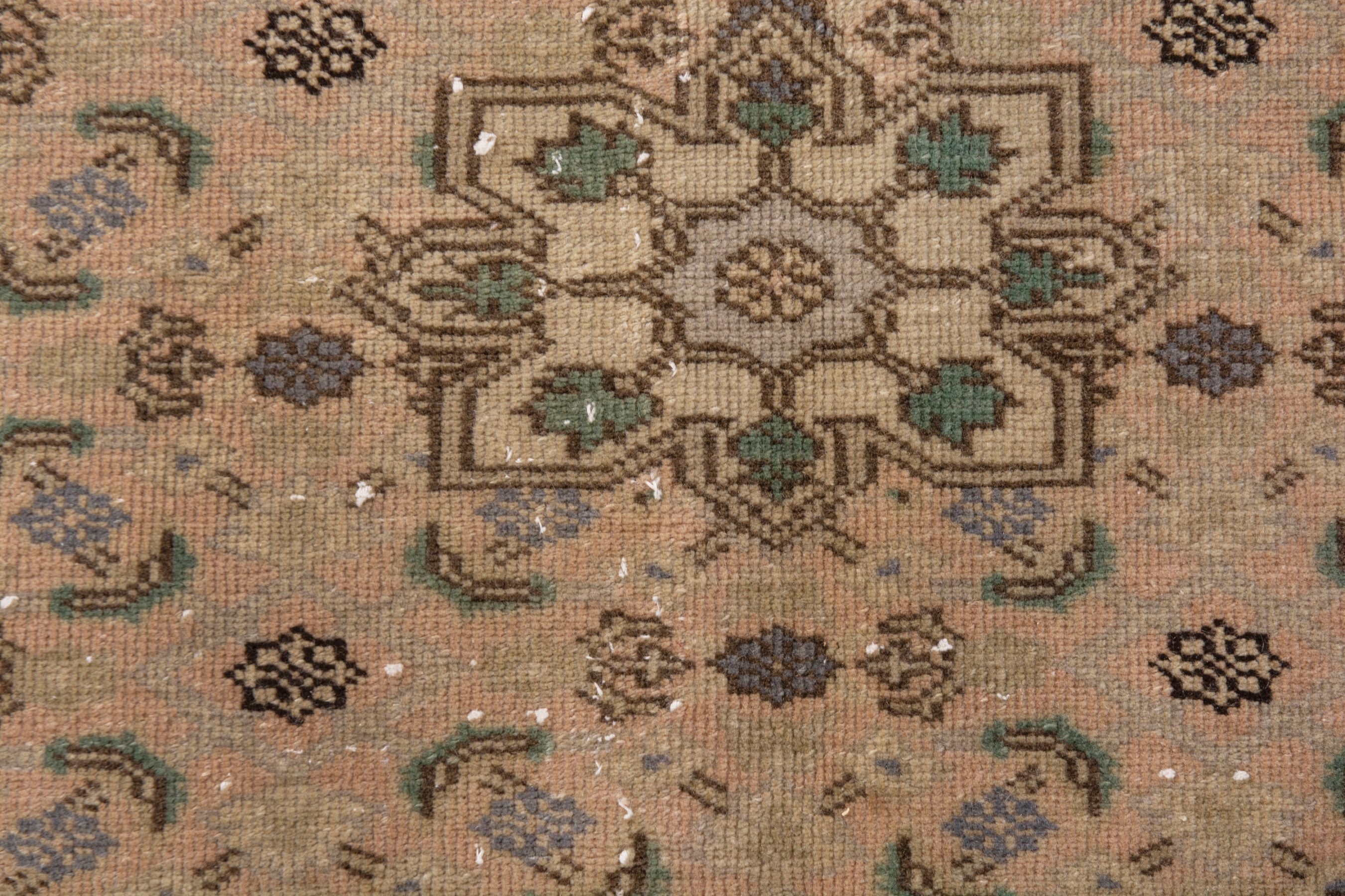 Persian Ardabil area rug in taupe and tan, view 15 of 23