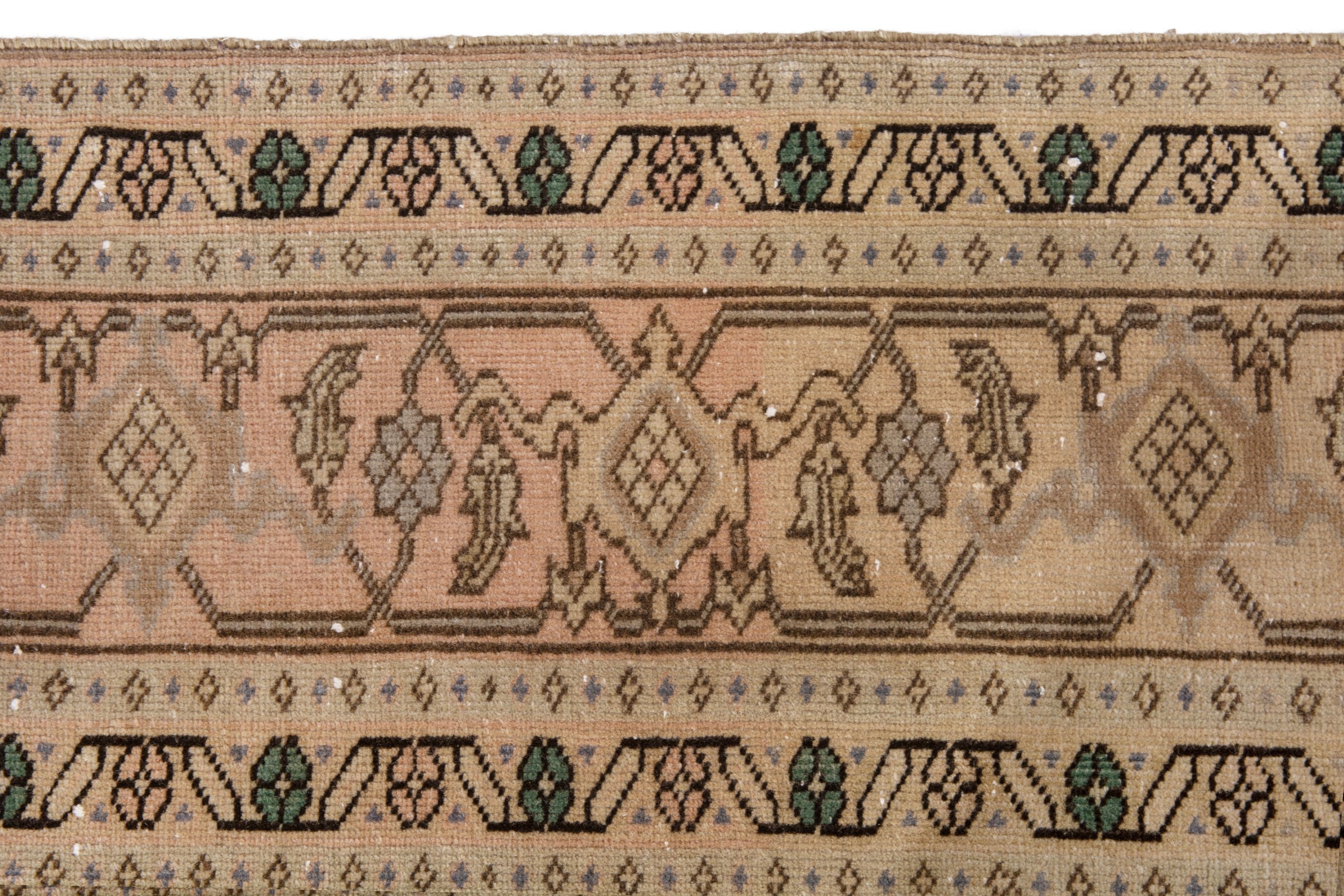Persian Ardabil area rug in taupe and tan, view 12 of 23