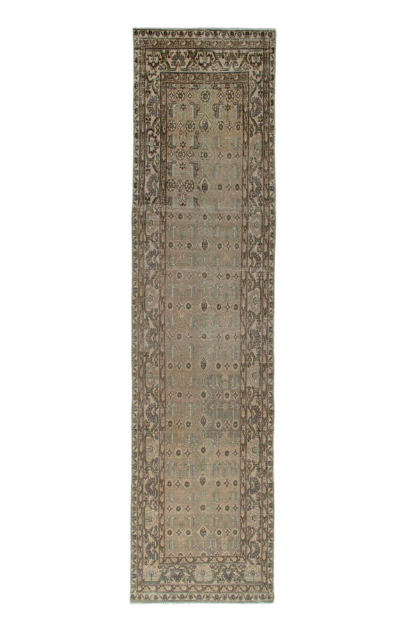 3349, Persian Borujerd Runner Rug